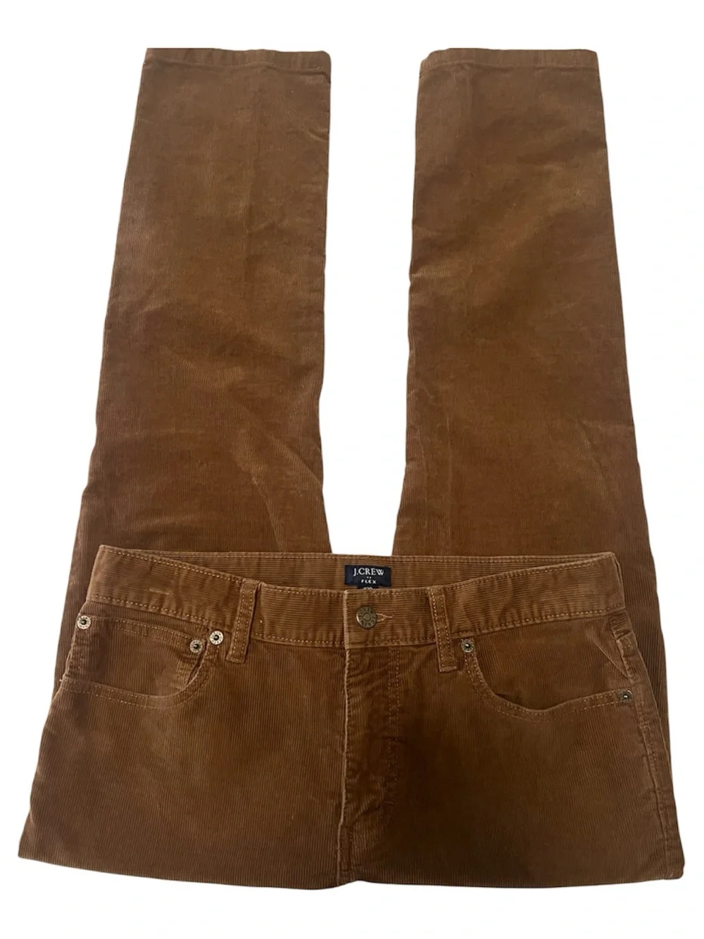 J. Crew Men's Flex Slim Fit Brown Corduroy Pants Sz 30x30